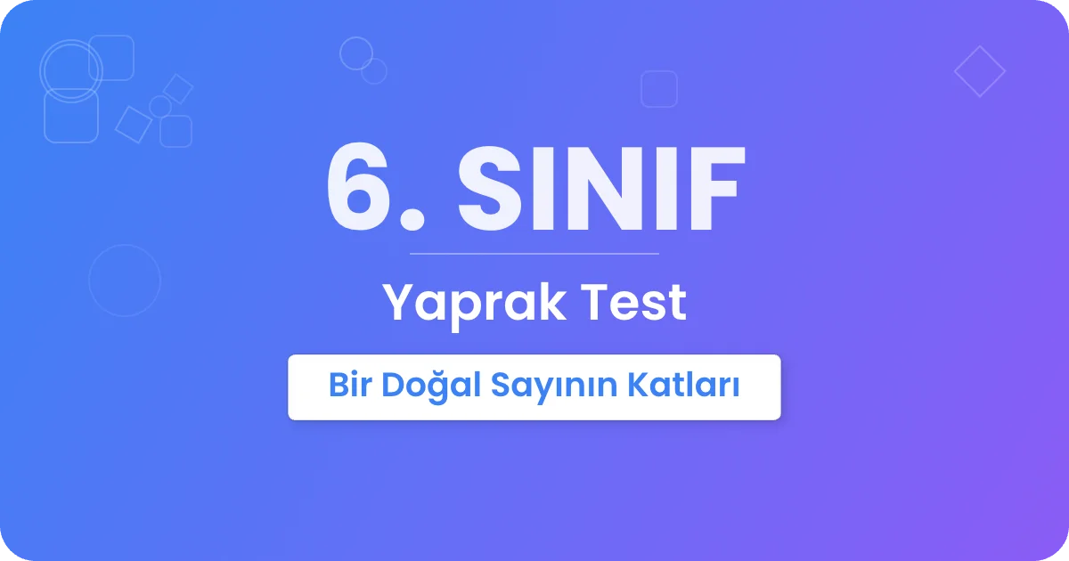 Bir Doğal Sayının Katları Yaprak Testi