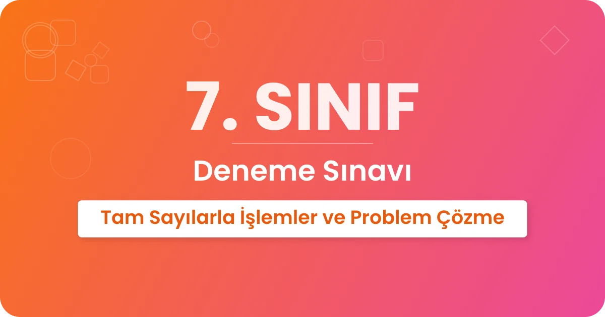Tam Sayılarla İşlemler ve Problem Çözme kapak görseli